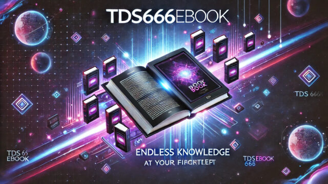 DALL·E-2025-03-18-17.55.21-A-unique-and-eye-catching-banner-for-an-online-eBook-store-named-TDS666EBOOK.-The-design-should-feature-a-futuristic-and-creative-layout-with-floati
